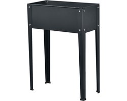 Verhoogd bloembed - Plantenbak op pootjes - Tuinieren op balkon - Rugvriendelijke werkhoogte - 60 x 30 x 80 cm
