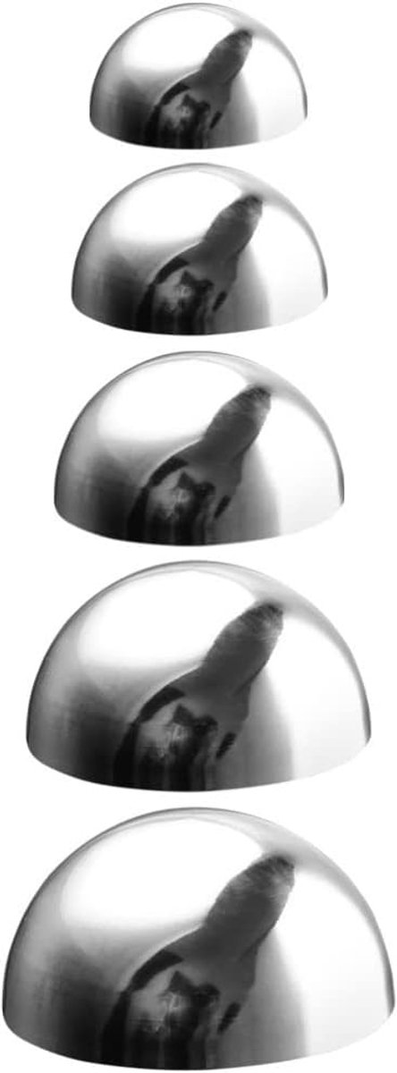 5 stuks tuinbol, roestvrij staal, holle bol, metalen ballen, decoratie, tuin, metaal, decoratieve bol, spiegelbal, tuindecoratie, roestvrijstalen ballen, vijverballen voor gazon, tuin,