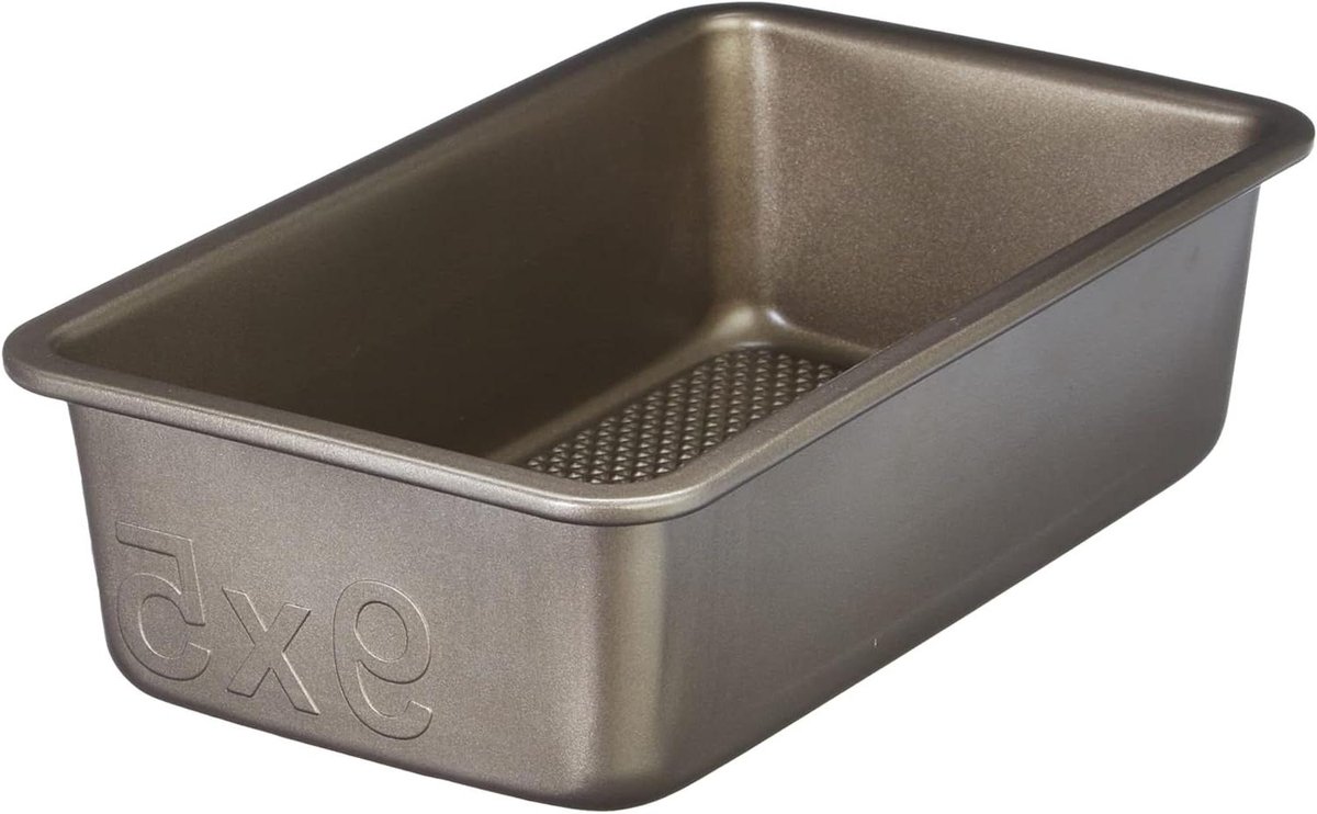 Getextureerde Bakpan - Broodvorm Aluminium - Thuis Bakken - Diamant Antiaanbaklaag - 762 x 2286 cm - Brons