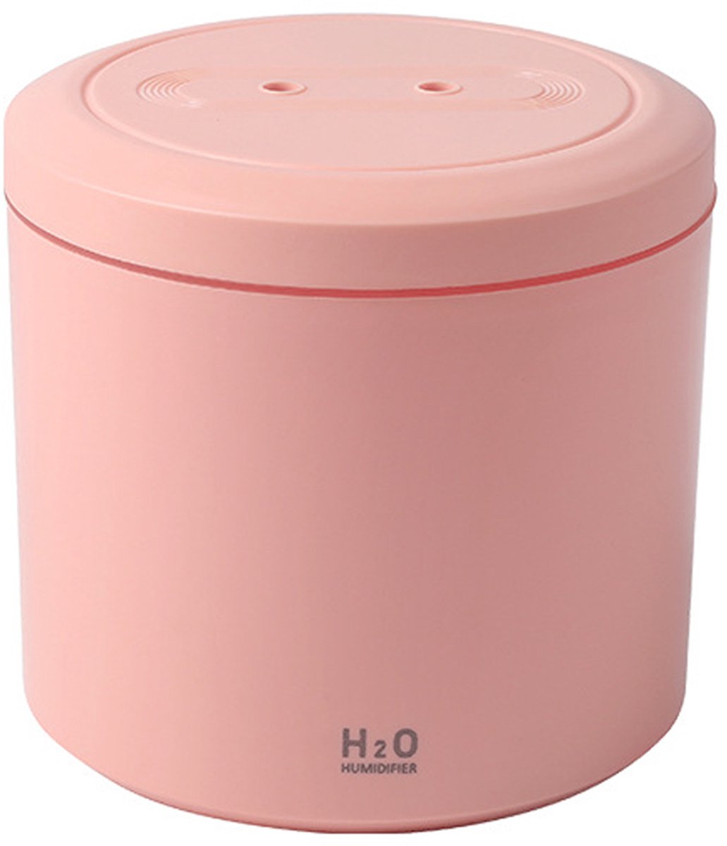 Draagbare mini-luchtbevochtiger, 2000 ml bureau-luchtbevochtiger met hoge nevelbevochtiging en dubbel mondstuk, USB persoonlijke bureau-luchtbevochtiger voor kantoor en thuis, 2 liter stille luchtbevochtigers