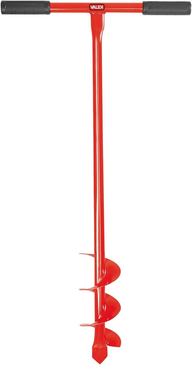 Handboor - Grondboor Tuinboor - Planten Gaten Boren - Antislip Zachte Grip - 10 cm - Rood — afbeelding 2