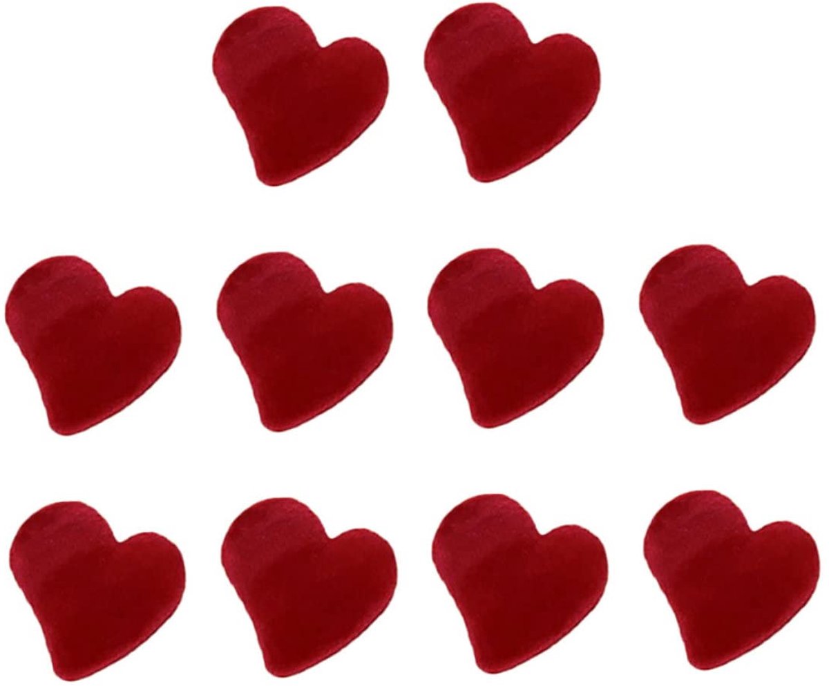 20 stuks liefdesclip, doucheklauwhaarspeld, hoofddeksel voor dames, haarklemmen, elegante klauwclip, haarspelden, flocking, haarklem, hartvormig, haarspeld
