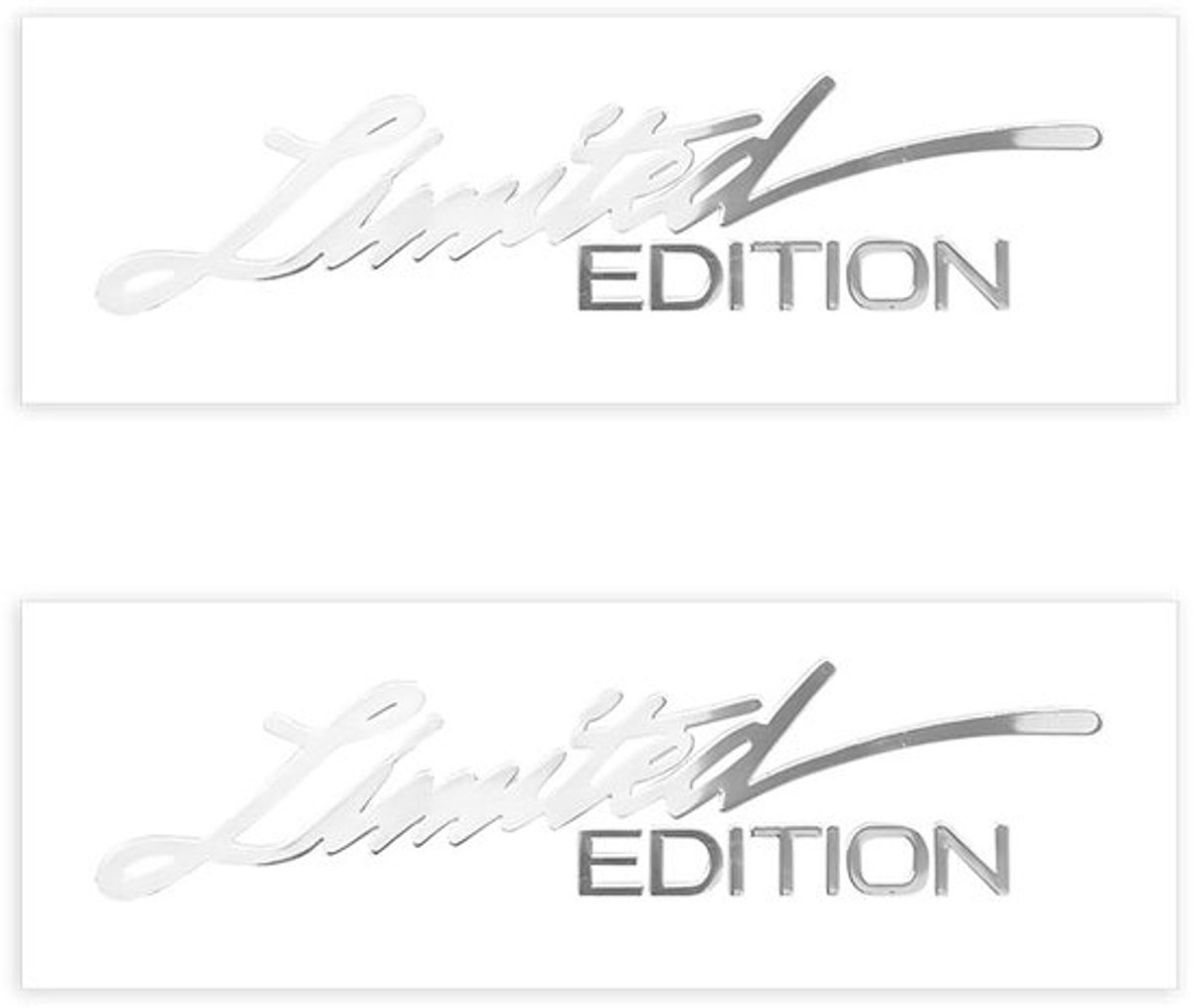 Dailygoods - Auto Embleem Badge - Set van 2 - Metalen Stickers