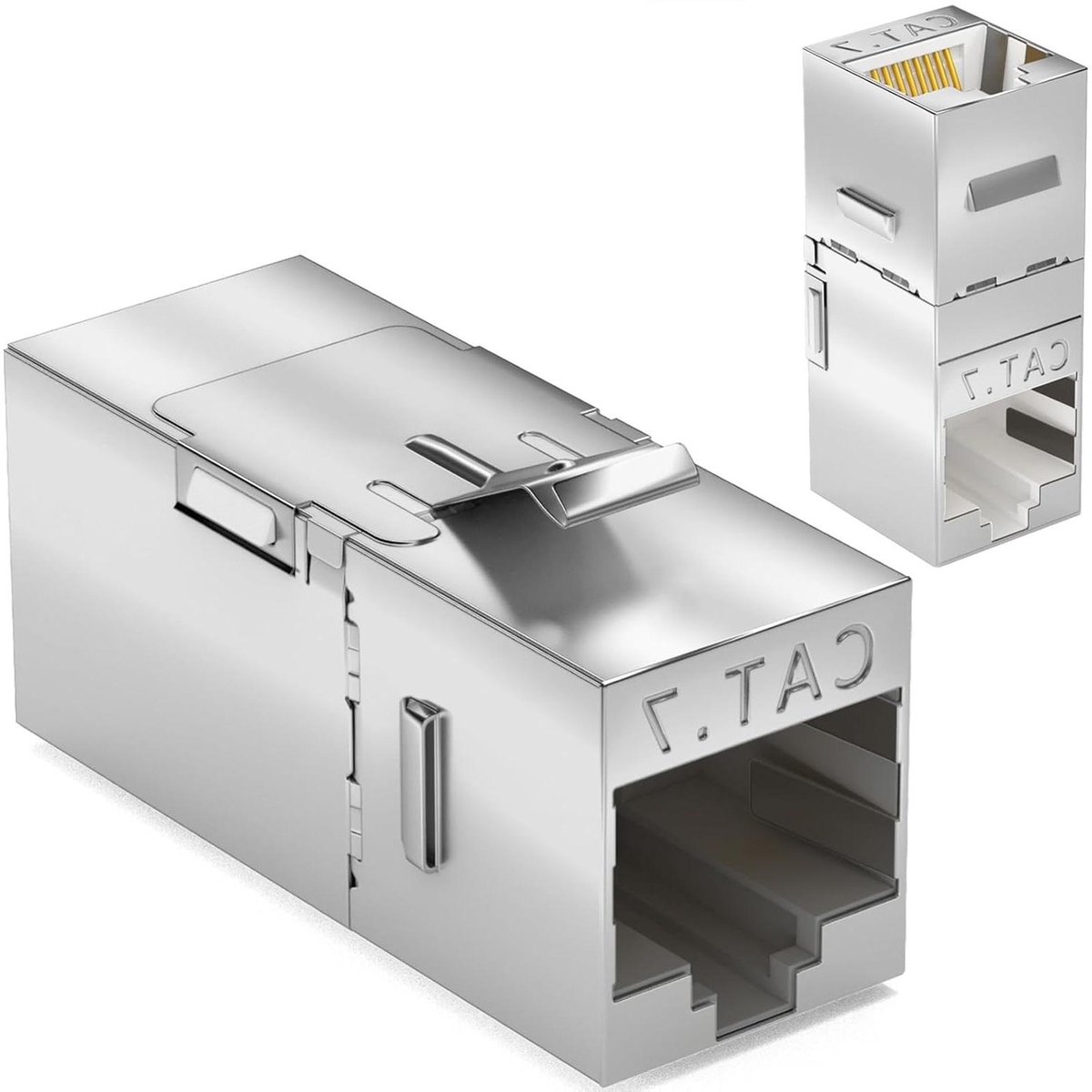 RJ45 Keystone Hoek Connector - Netwerk Module Adapter - Netwerk Kabel Beheer - 90 Graden Hoek