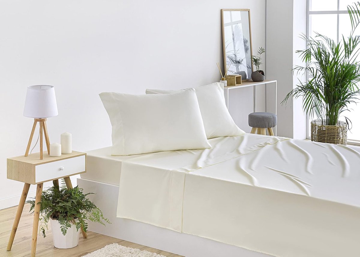 Beddengoed Set - Hoeslaken Dekbed - Slaapkamer Aankleden - Geborsteld Microvezel - 4 Delig - Beige – foto 3