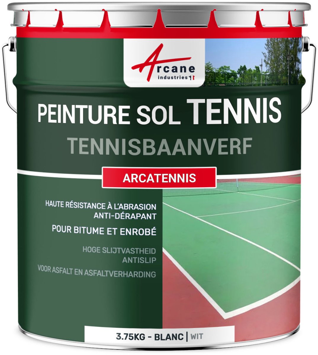 Antislip verf voor tennisbaan - ARCATENNIS