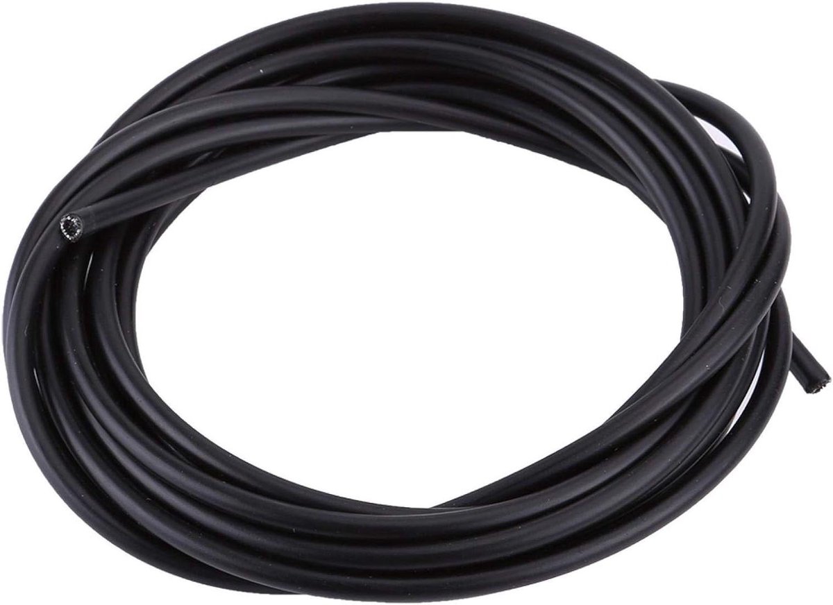 Fiets Schakel Kabel - Derailleur Kabel Buis - Fiets Onderhoud - Flexibel Duurzaam Rubber - 3 meter - Zwart