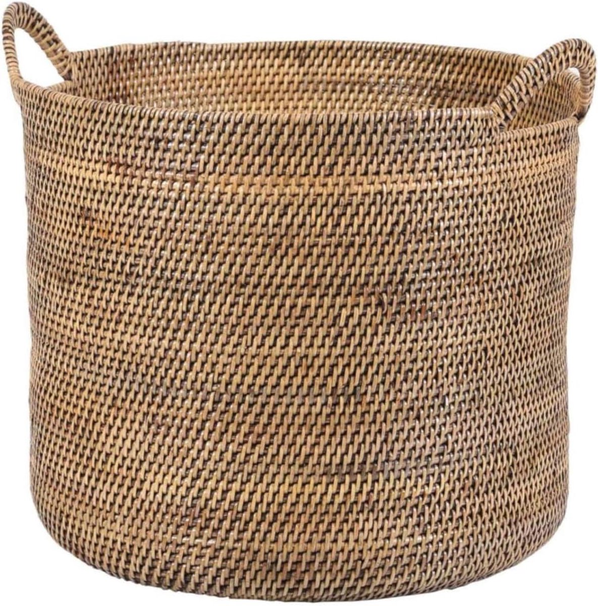 Rotan mand Elie - Wasmand rieten mand - Opbergen en decoreren - Handgevlochten natuurlijk materiaal - Maat XL - Bruin