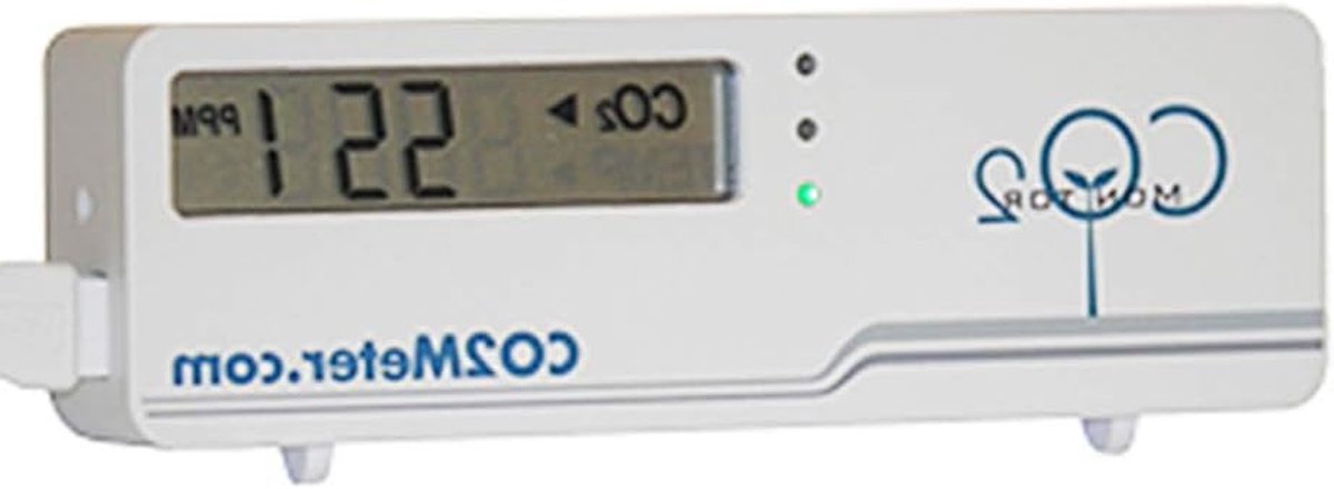 CO2 Monitor - Luchtkwaliteit Meter - Gezonde Lucht - Compact Design - 116 x 42 x 24 cm - Wit