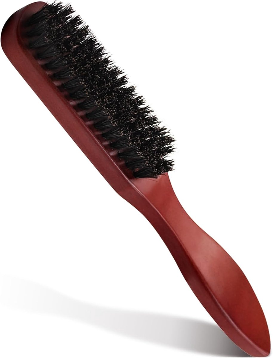 Borstel met wildzwijnharen, zachte borstelharen voor baard, wild zwijn, zacht voor glad haar, dames, heren