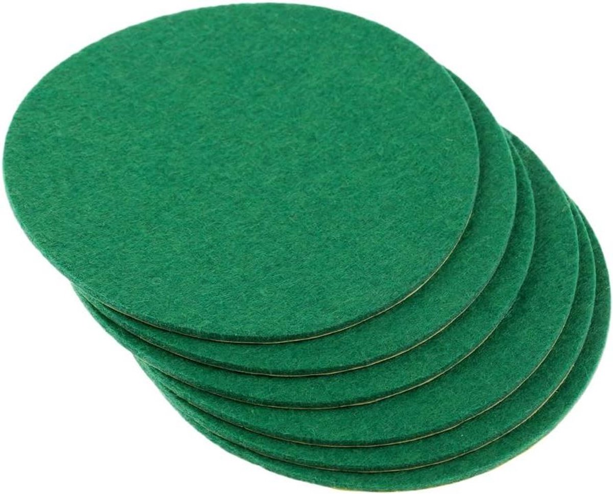 Air Hockey Vilt Pads - Vervanging Vilt - Air Hockey Spelen - Zelfklevend - 6 stuks - Groen