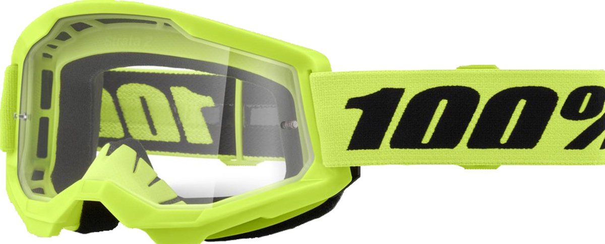 100% Strata 2 kruis-/endurobril - neongeel