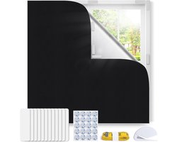 100% Verduisteringsgordijn voor Venster, Past bij Elke Venster vorm, Geen Boren, Draagbare Verduisterend Rolgordijn voor Slaapkamer, Kinderk