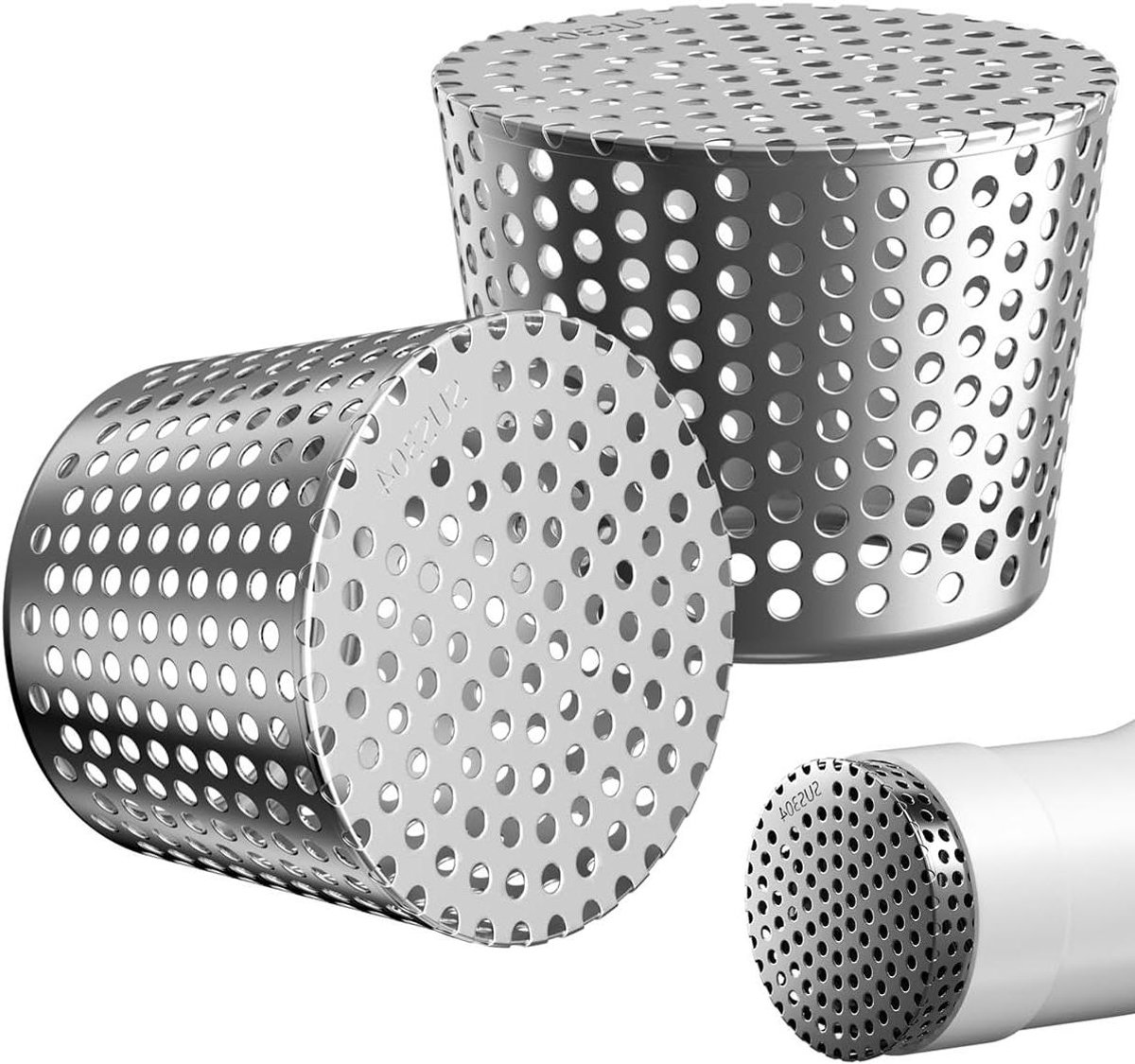 Bladrooster Goot - Bladvanger Downpipe - Goot Beschermen - Gereedschapsloze Montage - 68 mm - 83 mm - Zilver