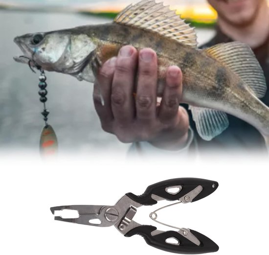 Vis Tongs - Vis Tangen Schaar - Vissen Haken Verwijderen - Roestvrij Staal - Niet gespecificeerd - Zwart — afbeelding 3