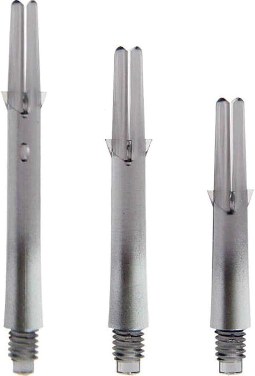 Dartshafts - Dart Accessoires - Darten Verbeteren - Tweekleurig Design - Medium - Zwart Zilver