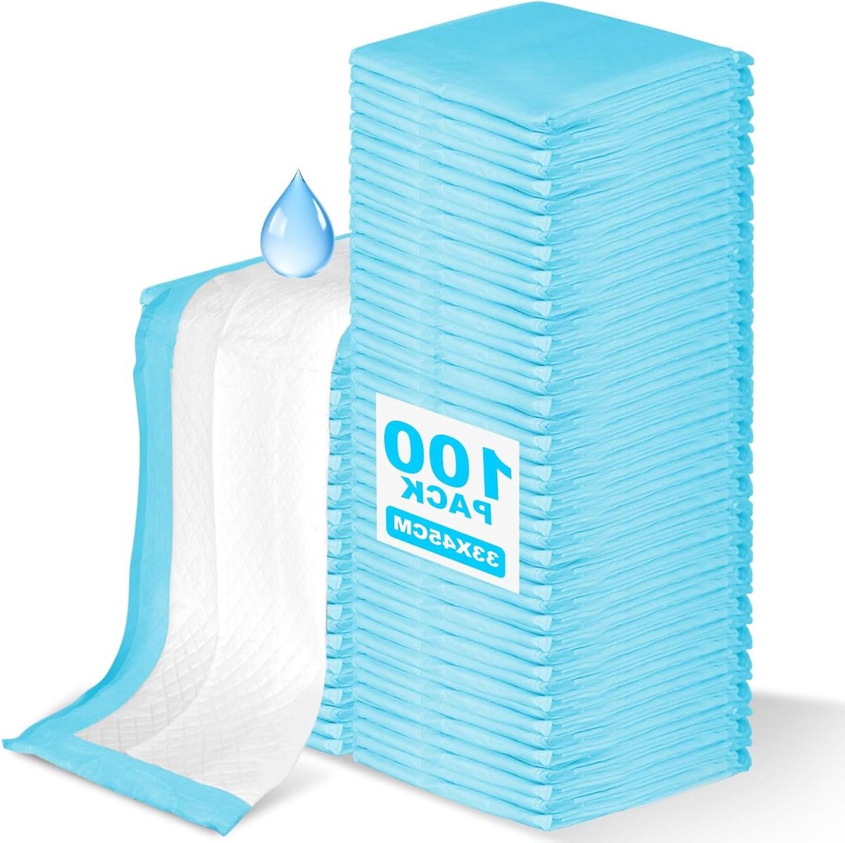 Baby Verschoonmatjes - Wegwerp Pads - Onderweg Luiers - Zeer Absorberend - 100 Stuks - Wit