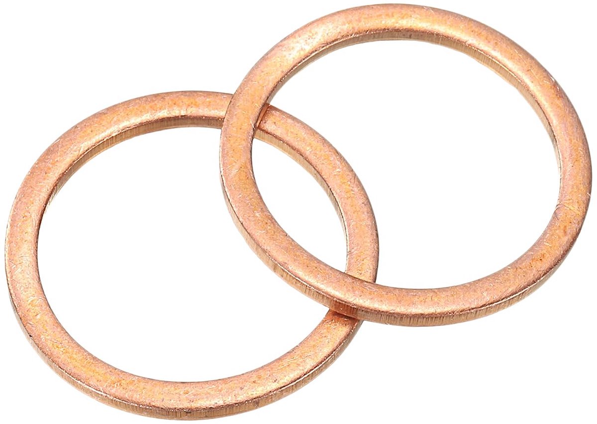 Onderlegringen, M24 x 30 mm x 2 mm, messing ring, vulringen, assortiment, platte borgringen, platte afdichting, metalen schijven voor schroeven, bouten en moeren