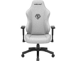 AndaSeat Phantom 3 - Gamingstoel - L - PVC-Leer - MagClap-Montage - Hoofd- En Lendenkussen - Grijs