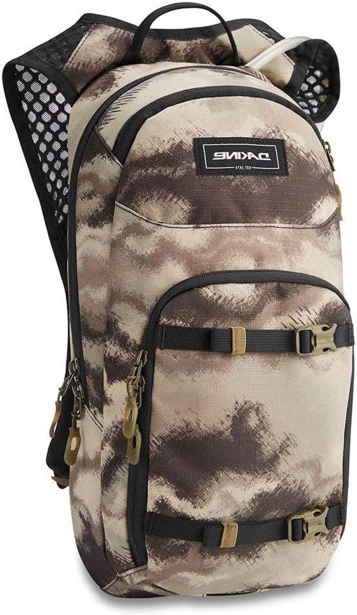 Fietsrugzak met waterzak - Sporttas hydratatie - Actieve sporten - Geïntegreerd drinksysteem - 8 Liter inhoud - Camo groen