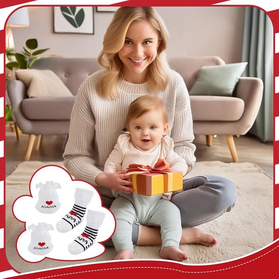 Baby Sokken Wanten - Baby Accessoires - Bescherming Baby - Zacht Katoen - 0-6 Maanden - Wit — afbeelding 4