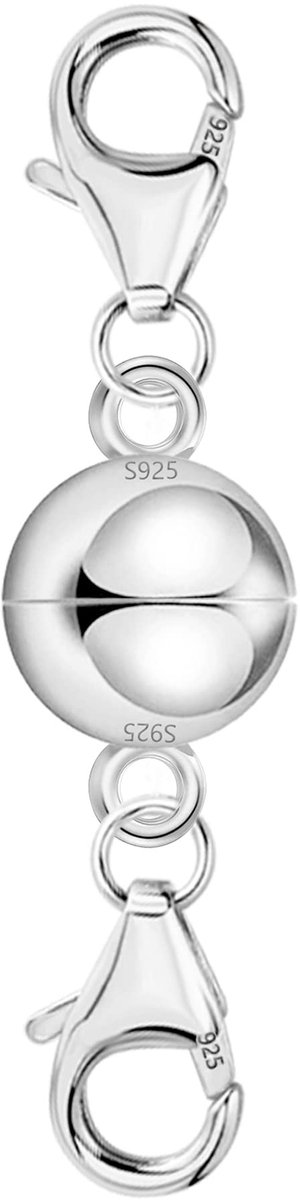 Sterling Zilver 925 Magnetische sluiting Dubbele karabijnsluiting, kettingsluiting Groot zilver voor kettingarmbanden Verbindingsgespen, kettingen Kettingen Sieraden maken