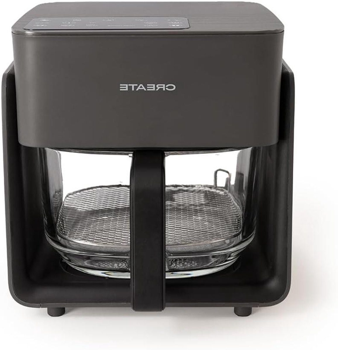 Heteluchtfriteuse Glas 4.2L Zwart voor Gezond Frituren 1300W
