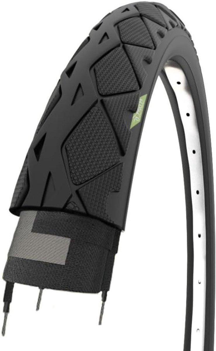 Fietsbanden - Slick banden - Stadsverkeer - Lekbescherming - 26 inch - Zwart