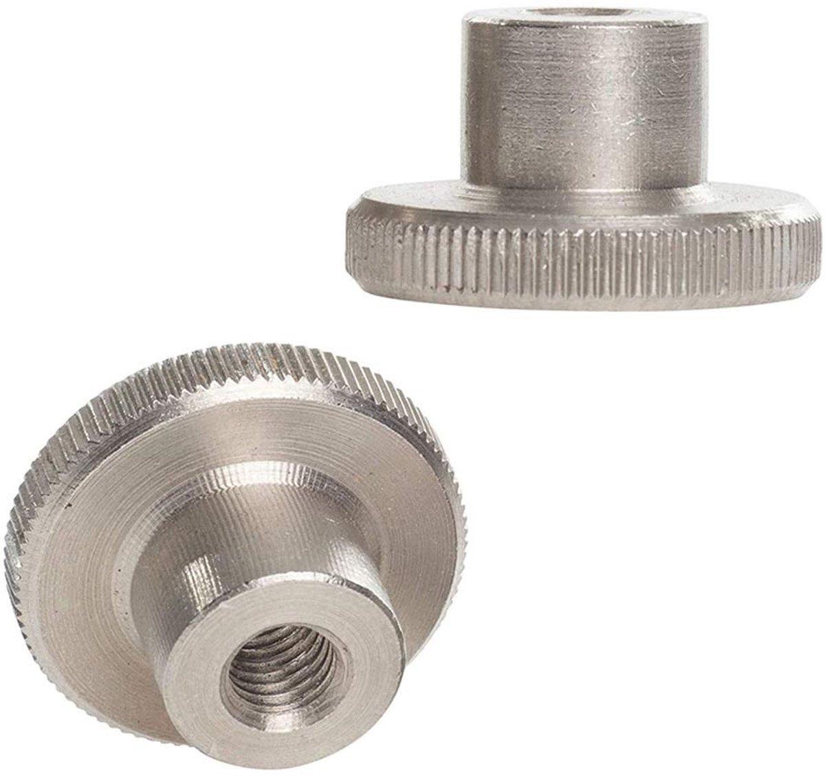 M8 gekartelde duimmoeren, ronde knoppen, roestvrij staal 20PCS