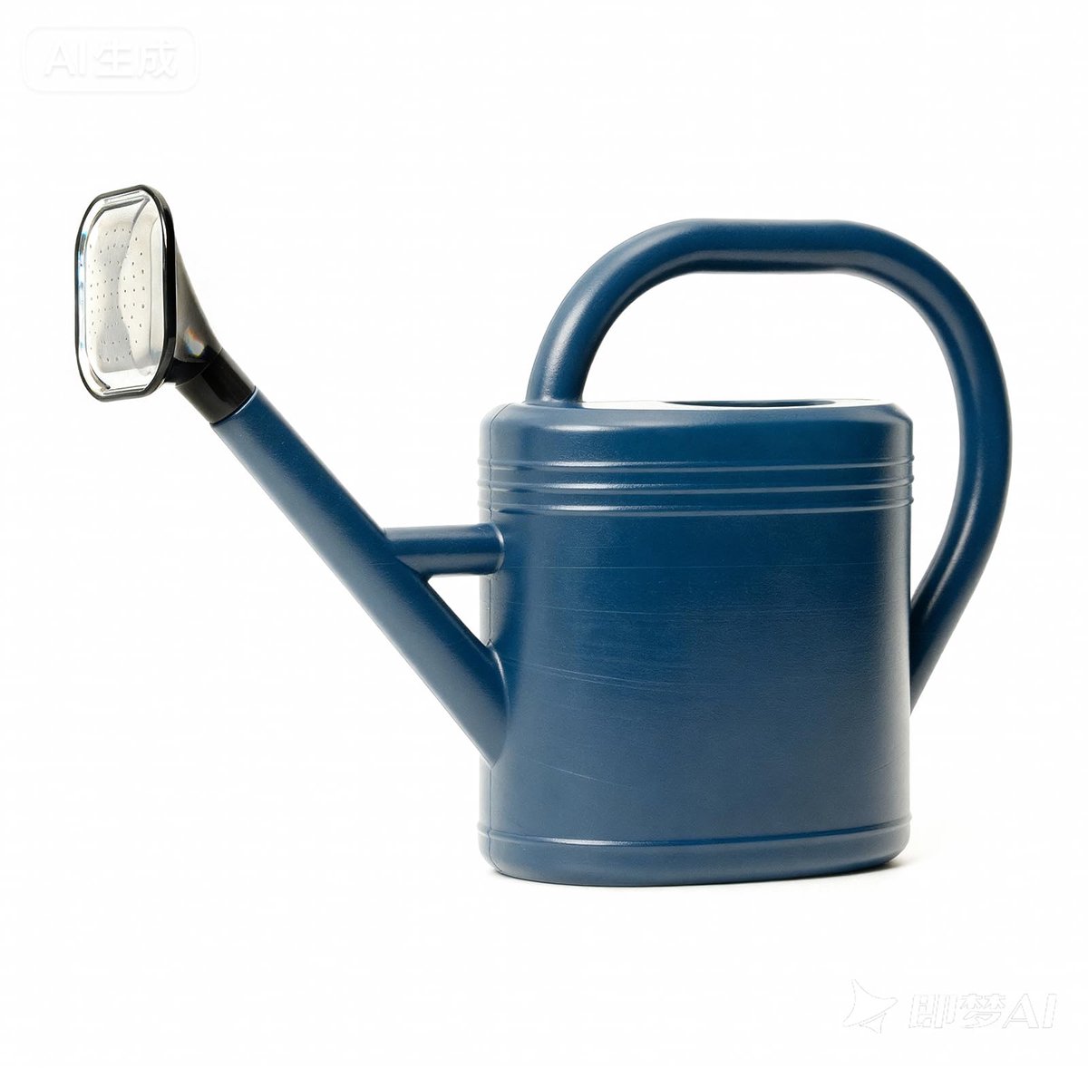 Gieter, gieter voor binnen en buiten, met afneembaar mondstuk, druppelvrije sproeikop, gemaakt van gerecycled kunststof, blauw (1 gallon)