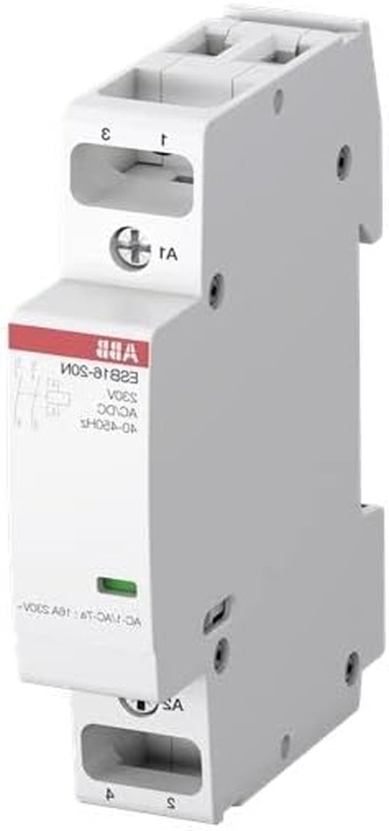 Stroombeveiliging - Veiligheidsschakelaar - Automatisering - 2 polen 2 sluiters - 16 A - Grijs
