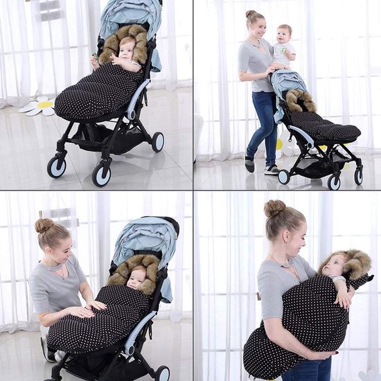 Baby Voetzak - Winter Slaapzak - Warm Blijven - Waterdicht Winddicht - 100 cm - Grijs — afbeelding 2