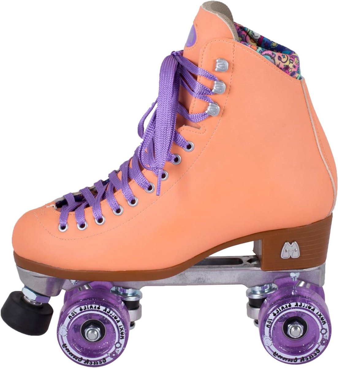 Rolschaatsen Dames skates Buitenplezier Diervriendelijk materiaal 58 mm wielen Perzik