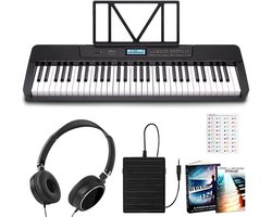 Finesse Keyboard Piano - MIDI & Bluetooth - Sustain Pedaal - 61 Keys - Digitale Piano - Elektrische Piano - Kind
