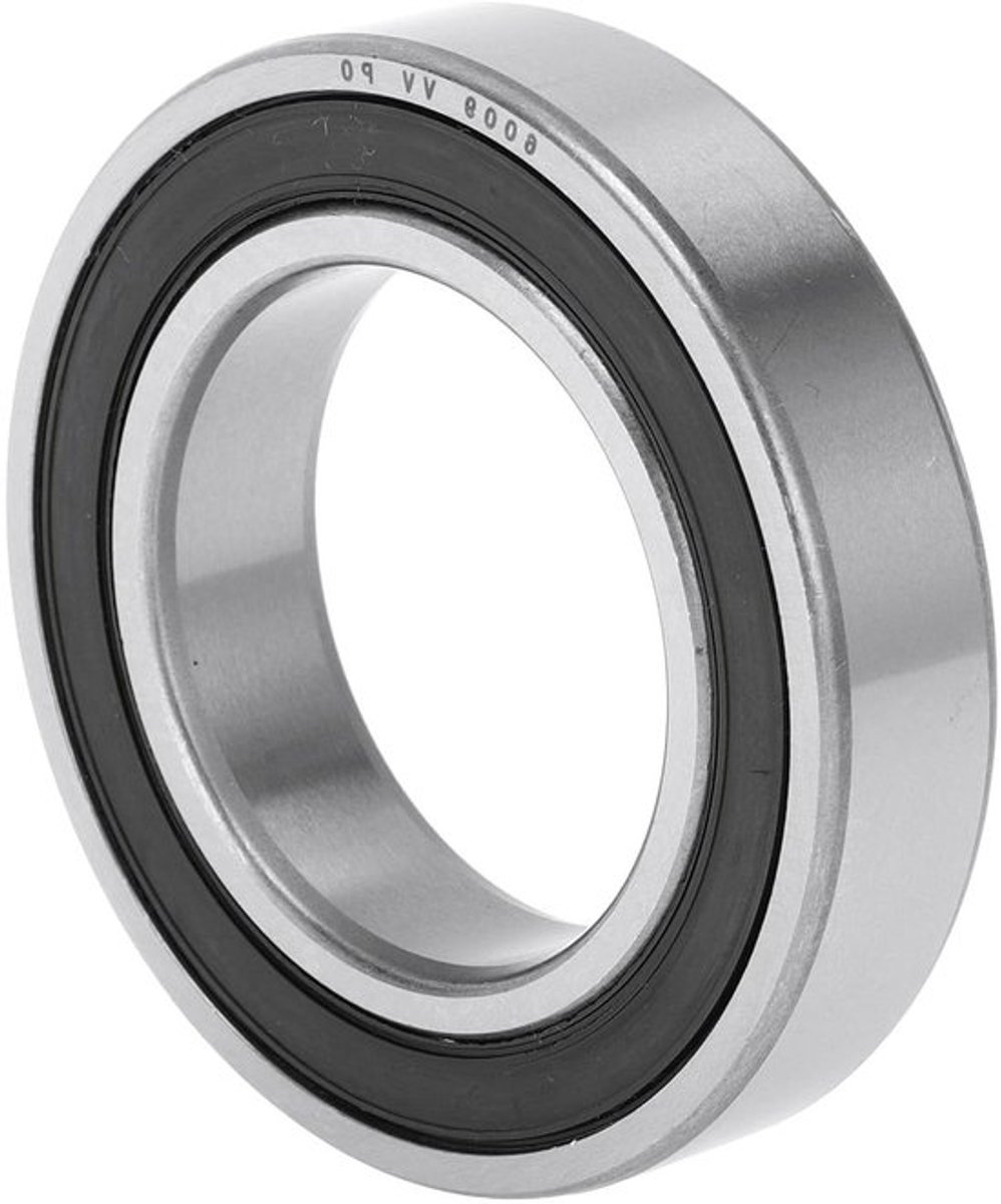 Diepe Groef Kogellagers 45x75x16mm P0 - Gesmeerde Lagers voor Scooter en Skateboard - Dubbele Rubber Afdichting - Zwart/Zilver Toon