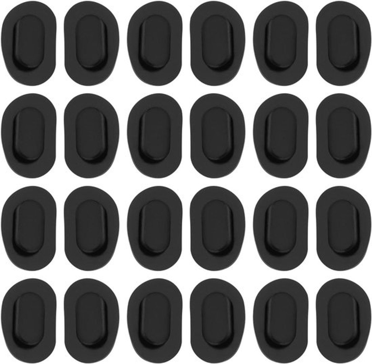 Brillen Siliconen Neuspads - Anti-Slip - Vervanging - Zonnebril Sportbril - Neuskussen - Zwarte 9x15mm - Geschikt voor - 20 Paar - Siliconen - Grotere Neusbrug