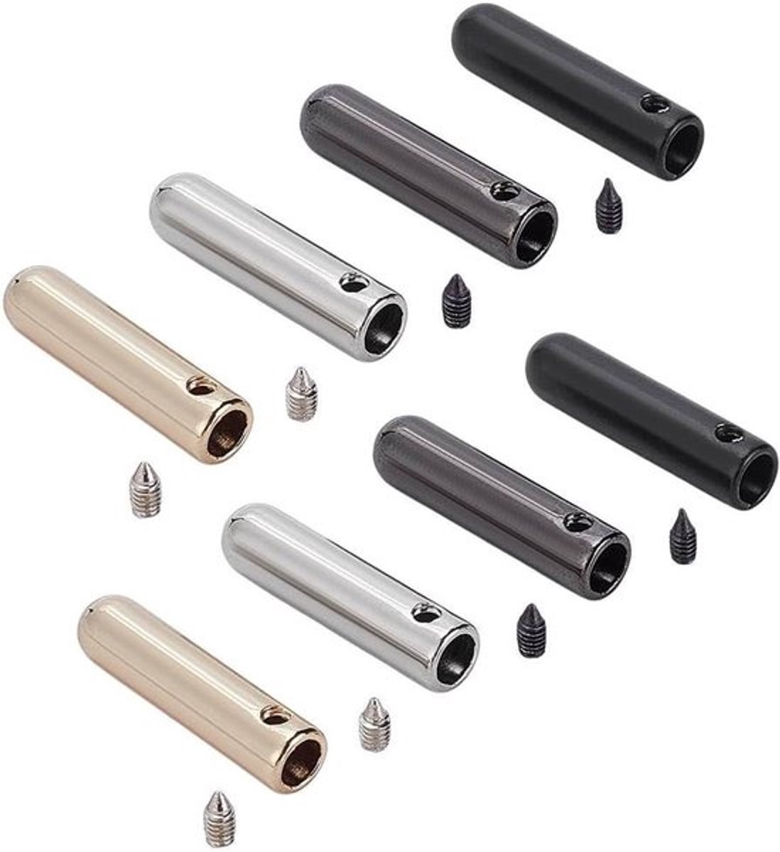 - 40 stuks metalen schoenveter tips in 4 kleuren voor doe-het-zelf reparatie en ontwerp
