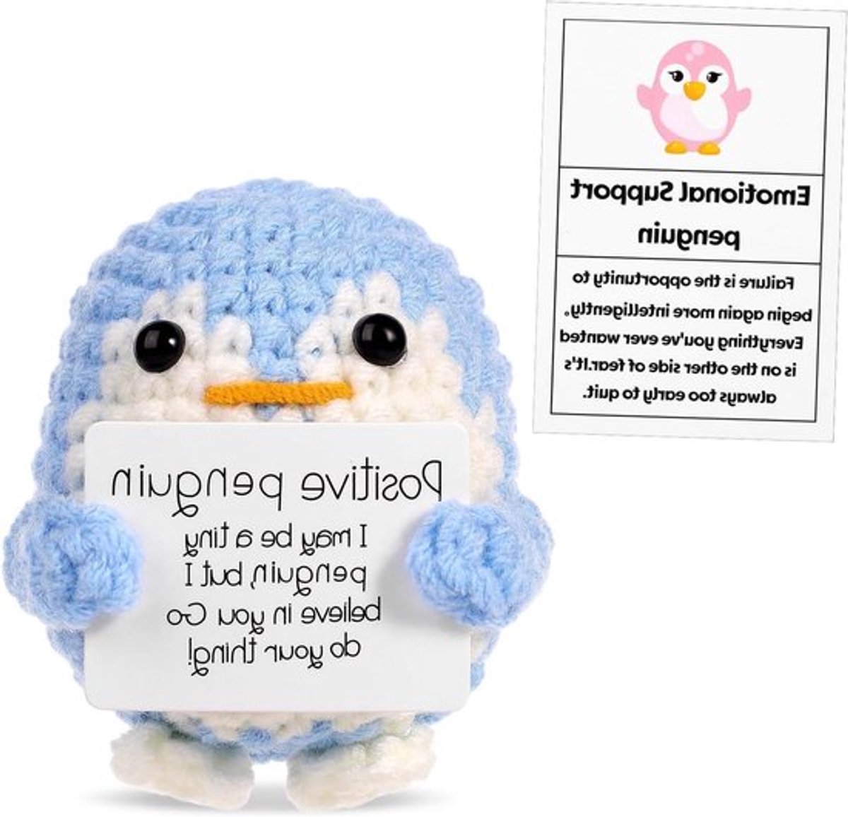 - Ondersteuning bij slapen - Pinguïn motief - Zacht en pluizig - Blauw - Pluche - Babykamer - Geschikt voor newborns - Unisex