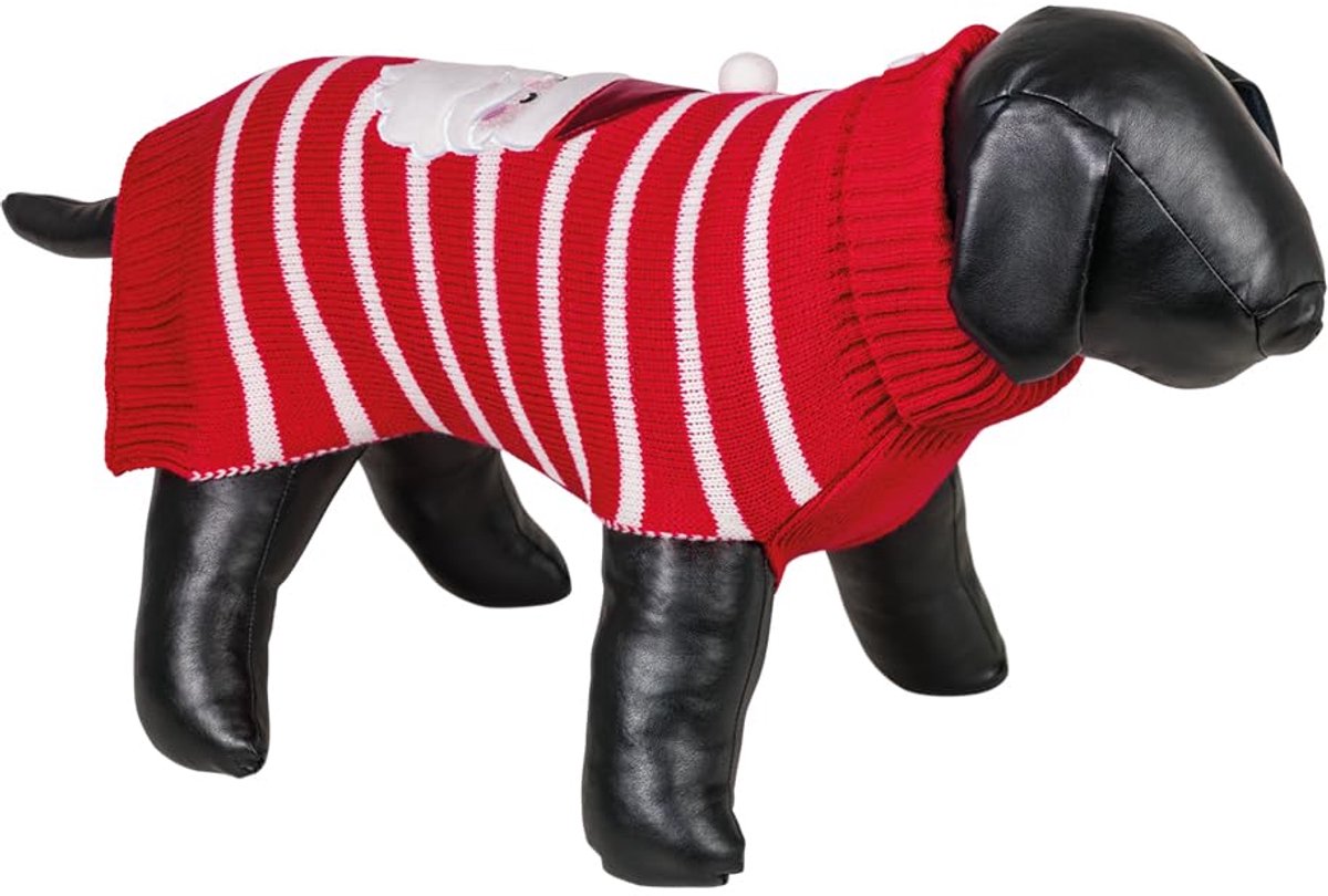 Hondenpullover Santa rood-wit 20 cm
