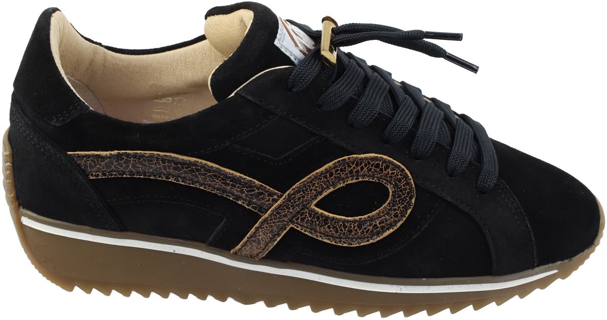 Via Vai - Mikki Eve 62471 - Sneakers - zwart nubuck/suede - 38