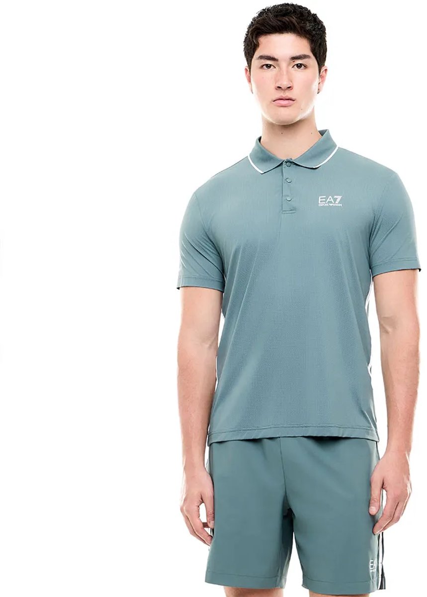 Ea7 Emporio Armani 7m002488_af13689 Korte Mouw Poloshirt Groen M Man