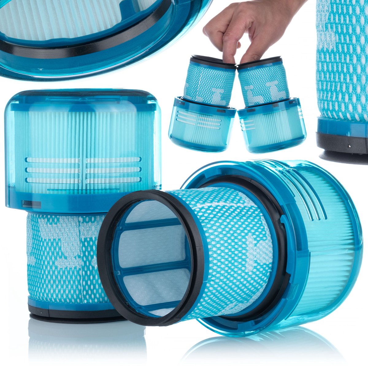 Rosfix Filter Vervanging Set - Wasbaar HEPA Filter - Duurzaam - Geschikt voor Dyson V11 V15