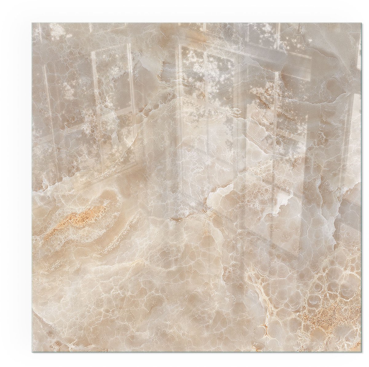 ArtPrintCavePlaat onder houtkachel - 50x50cm - Vloerplaat voor kachel - Kachel vloerplaat Beige - Vloerplaat openhaard