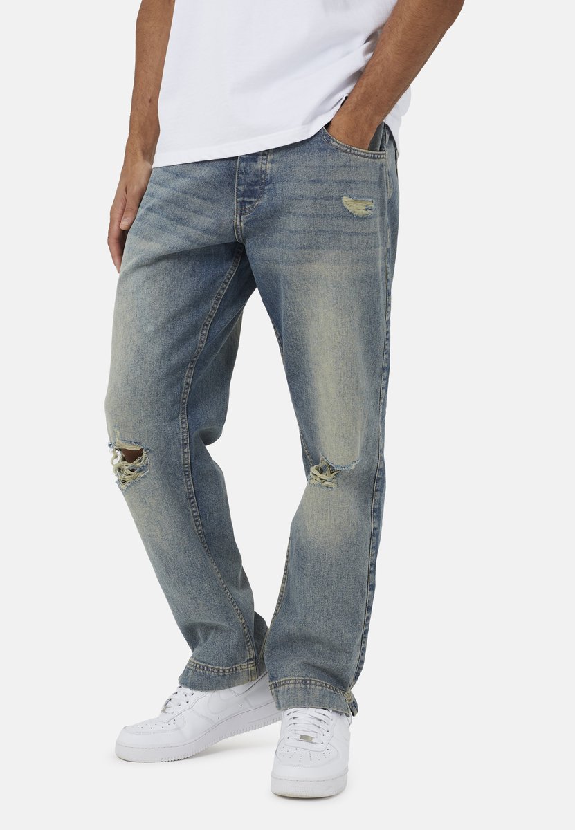 Brave Soul - Broek - Katoen - Mannen - Maat 34 - blauw