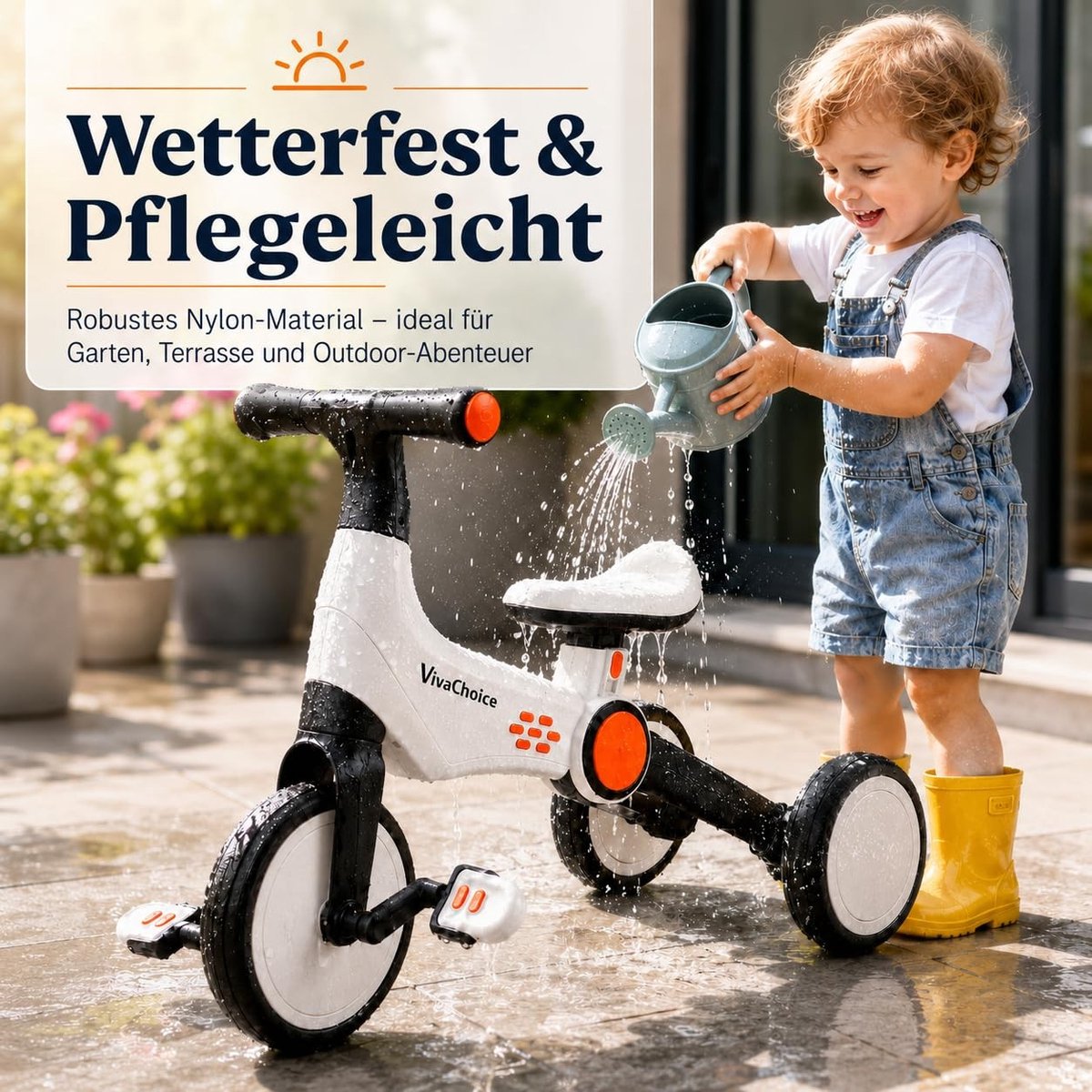 Solidchoice - 3-in-1 Loopfiets en Driewieler voor Kinderen vanaf 2 Jaar