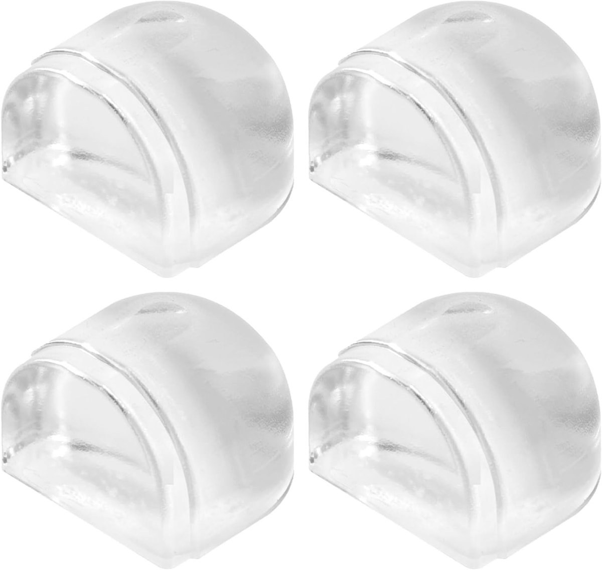 Solidchoice - Set van 4 Transparante Zelfklevende Deurstoppers