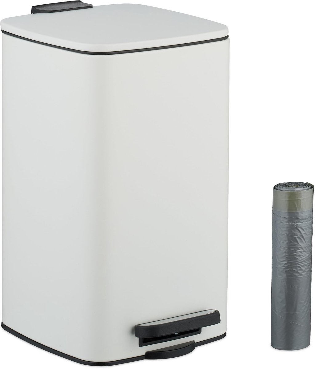 Solidchoice - Pedalafvalbak 8L met Binnenemmer en Afvalzakken