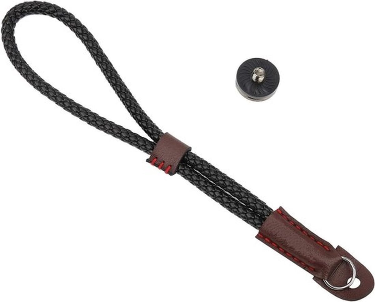 Veilige Handriem van PU Leer met Lanyard van 23 cm voor Camera en Accessoires