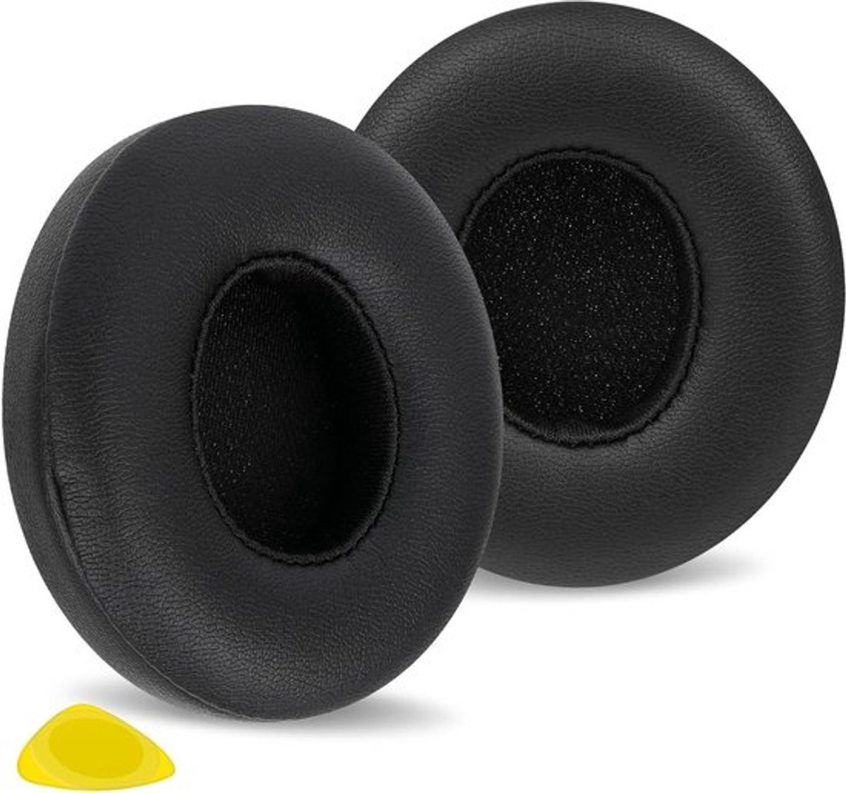 Vervangende oorkussentjes - Solo 4 Wireless - On-Ear - hoofdtelefoons - Oorkussentjes - oorkappen - headset oorkussentjes - proteïneleer - zwart.