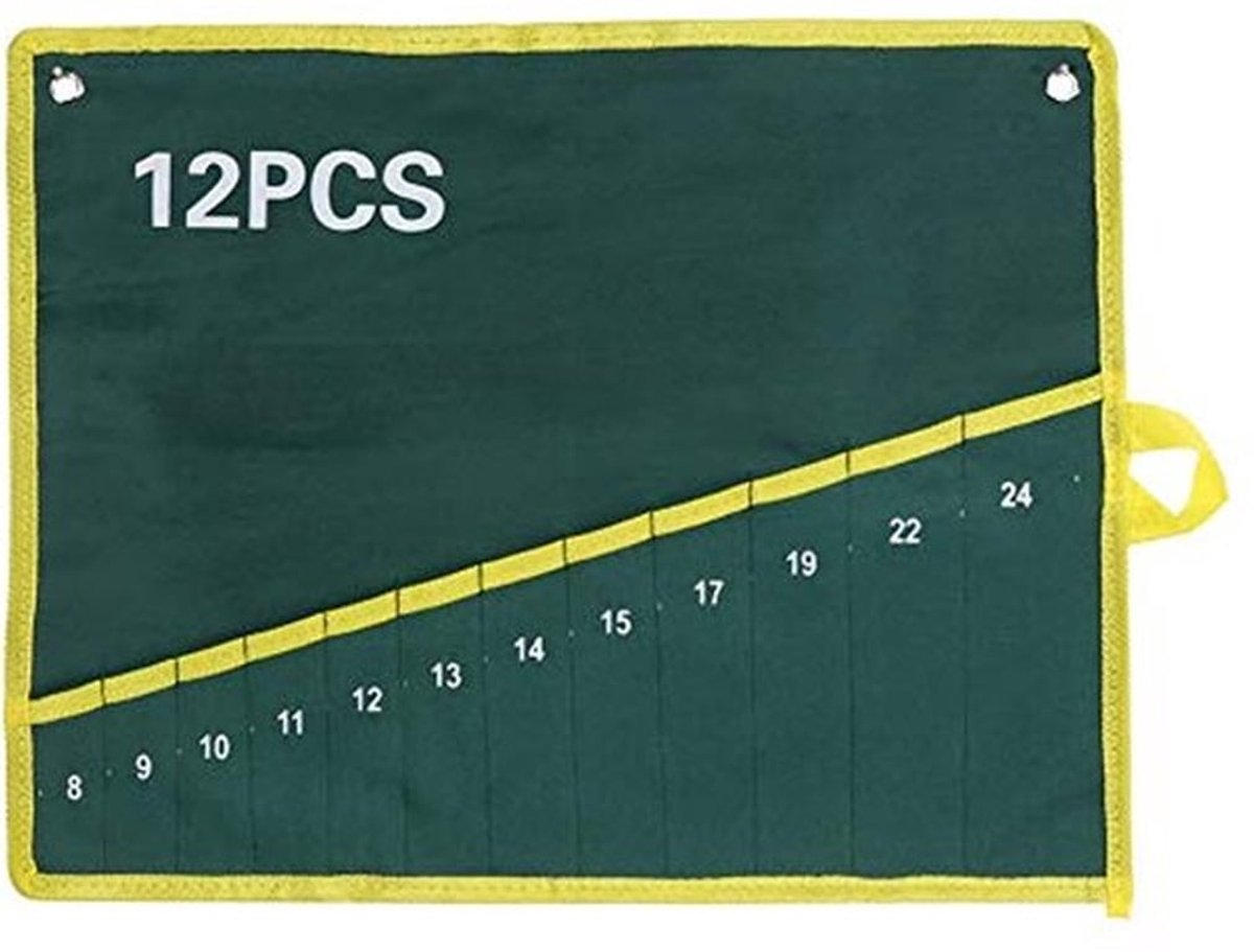 1 Stks Duurzame Canvas Tool Pouches Sleutel Opslag Organizers Tas met Groene 6/8/10/12/14/25 Zakken